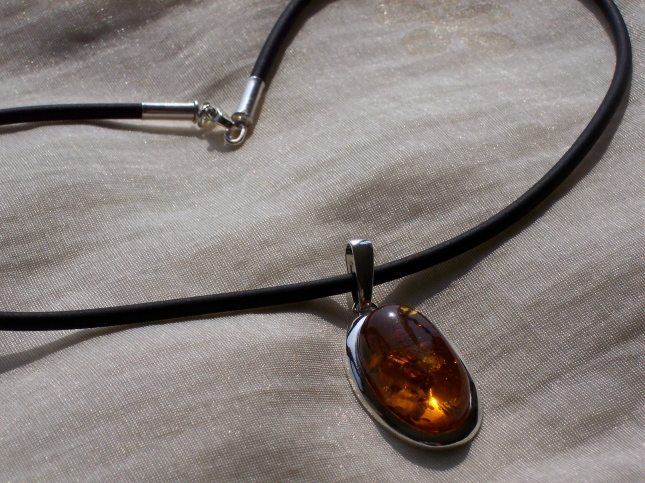 Amber Silver Chain for pendants CHRB01